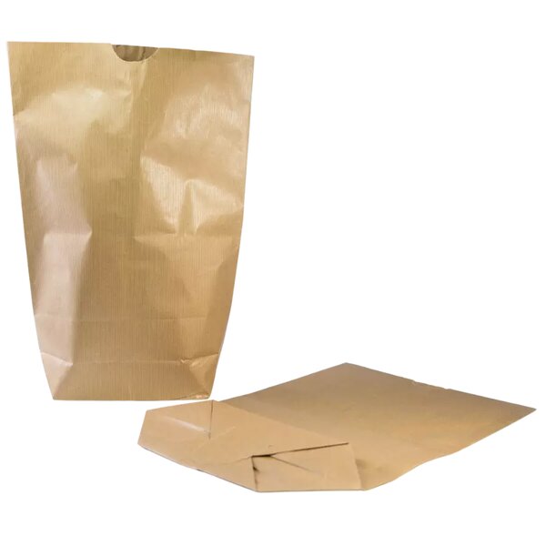 Sac en papier kraft brun avec encoche – vendu par 125 unités - 54 x 37 5 cm  papier écorné - Bulteau Systems