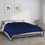 vidaXL Couverture lestée Bleu 235x290 cm 15 kg Tissu