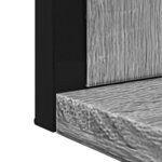 vidaXL Miroir de salle de bain et étagère sonoma gris bois ingénierie