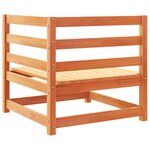 vidaXL Salon de jardin 9 Pièces marron cire bois de pin massif