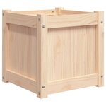 vidaXL Jardinière 40x40x40 cm bois de pin massif