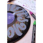 Etui carton 5 marqueurs pointe moyenne FREE acrylic T300 Set 4 'Vibrant' x 5 STABILO
