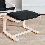 vidaXL Repose-pied Noir 51x41x40 cm Tissu