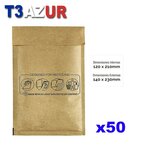 T3AZUR-  Enveloppes bulles  Nº12 - 120x210 mm- Lot de 50