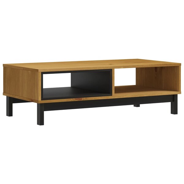 vidaXL Table basse FLAM 100x50x32 5 cm bois de pin massif