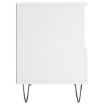 vidaXL Tables de chevet 2 Pièces blanc 40x35x50 cm bois d’ingénierie