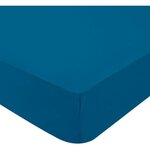 Drap housse + Alese Uni -oeko-Tex - Blanc/Canard - 60 x 120 cm