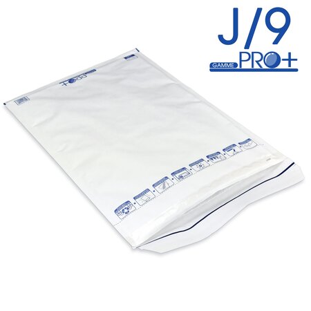 Lot de 400 enveloppes à bulles pro+ blanches j/9 format 290x445 mm