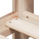 vidaXL Lit superposé avec toit 90x200 cm bois de pin massif