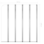 vidaXL Enclos de bain 120x140 cm Verre trempé Transparent