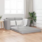 vidaXL Canapé Lit 2-en-1 Gris Nuage 148x71x83 cm Tissu