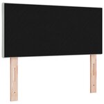 vidaXL Tête de lit LED gris clair Ensemble de 2 Gris clair Tissu et bois