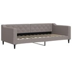 vidaXL Lit de repos taupe 90x200 cm tissu