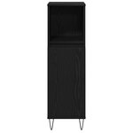 vidaXL Ensemble de meubles de salle de bain 3 pièces Chêne noir Bois d'ingénierie