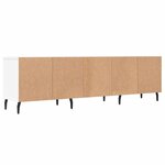 vidaXL Meuble TV blanc 150x30x44 5 cm bois d'ingénierie