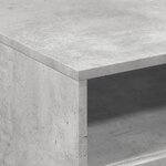 vidaXL Table basse avec lumières LED gris béton 50x49x40 cm