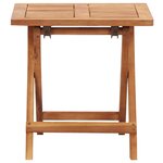 vidaXL Table pliable de jardin 40x40x40 cm Bois d'acacia massif