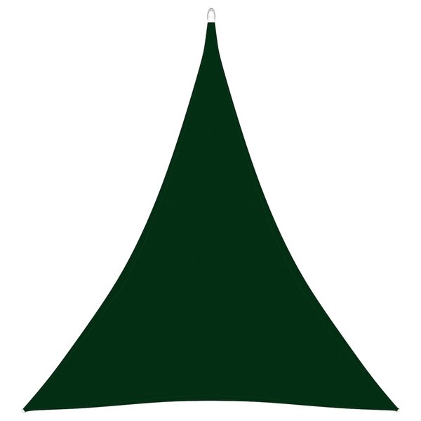 vidaXL Voile de parasol Tissu Oxford triangulaire 5x7x7 m Vert foncé
