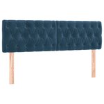 vidaXL Sommier à lattes de lit avec matelas LED Bleu foncé 140x200 cm