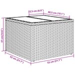 vidaXL Ensemble de canapés de jardin 9 pièces avec coussins gris clair poly rotin