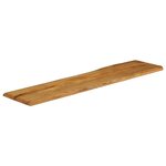 vidaXL Dessus de table 160x40x3 8 cm bord vivant bois massif manguier