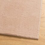 vidaXL Tapis HUARTE à poils courts doux lavable rouge clair 120x120 cm