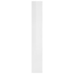 vidaXL Bibliothèque/Séparateur de pièce Blanc brillant 80x30x198 cm