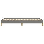 vidaXL Cadre de lit sans matelas gris foncé 90x200 cm tissu