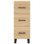 vidaXL Buffet Chêne sonoma 34 5x34x90 cm Bois d'ingénierie