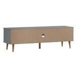 vidaXL Meuble TV MOLDE Gris 158x40x49 cm Bois de pin massif