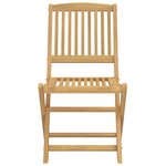vidaXL Chaises pliables de jardin lot de 4 bois massif d'acacia