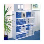 Module De Classement Modulo Office 3 Tiroirs Fermés - Bleu - Exacompta