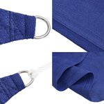 vidaXL Voile d'ombrage 160 g/m² Bleu 2x2 5 m PEHD