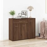 vidaXL Buffet Chêne marron 88x30x70 cm Bois d'ingénierie