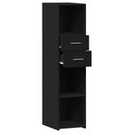 vidaXL Buffet haut noir 30x42 5x124 cm bois d'ingénierie