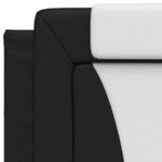 vidaXL Cadre de lit sans matelas noir et blanc 80x200 cm similicuir