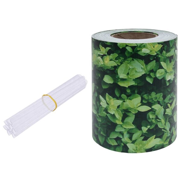 vidaXL Écran d'intimité de jardin PVC 35x0 19 m Vert