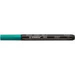 Marqueur pointe fine FREE acrylic T100 vert turquoise x 5 STABILO