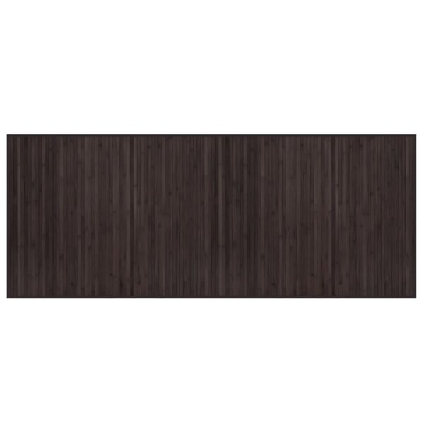 vidaXL Tapis rectangulaire marron foncé 80x200 cm bambou
