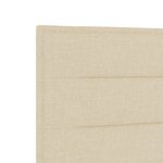 Tête de lit design lignes crème 90 cm en tissu