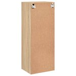 vidaXL Meuble TV mural chêne sonoma 40 5x30x102 cm bois d'ingénierie