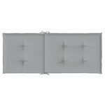 vidaXL Coussins de chaise à dossier haut lot de 6 gris clair mélangé