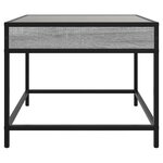 vidaXL Table basse avec LED Infinity sonoma gris 50x50x41 cm