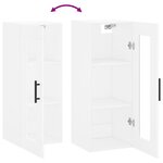 vidaXL Armoire murale blanc 34 5x34x90 cm