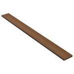 vidaXL Panneaux de terrasse et accessoires WPC Marron/gris 25 m² 4 m