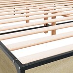vidaXL Cadre de lit sans matelas chêne sonoma 140x190 cm