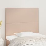vidaXL Têtes de lit 2 Pièces Cappuccino 100x5x78/88 cm Similicuir