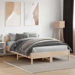 vidaXL Cadre de lit sans matelas 120x190 cm bois de pin massif