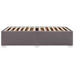 vidaXL Cadre de lit sans matelas gris 90x200 cm similicuir