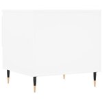 vidaXL Tables basses 2 Pièces blanc 50x46x50 cm bois d'ingénierie
